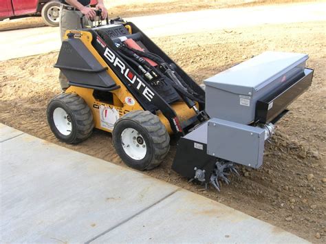 mini skid steer aerator|skid steer aerator.